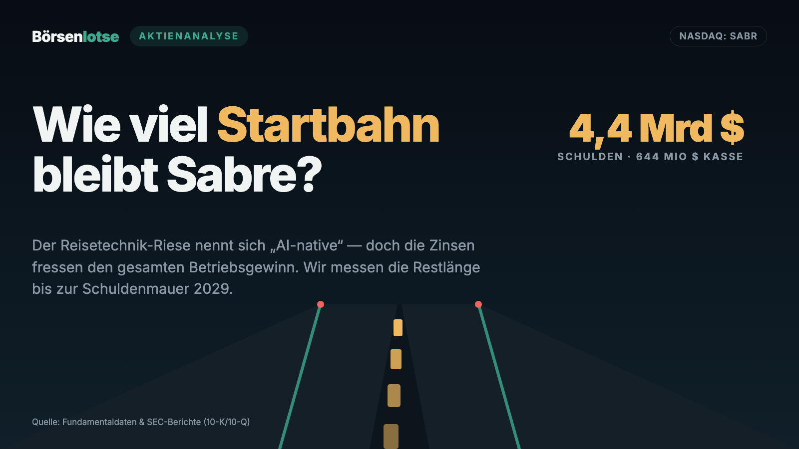 Sabre Stock: The Invisible Travel Giant Earns $296 Million — and Pays $448 Million in Interest